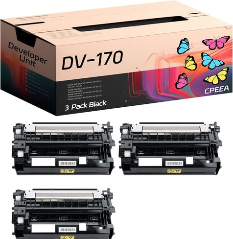 متوافق مع وحدة المطورين Kyocera DV-170 لمطورات Kyocera EcoSys M2035DN M2535DN FS-1035MFP FS-1135MFP ، مع رقاقة ، عائد عالية 50000 صفحة ، طباعة واضحة (سوداء سوداء) in Kuwait