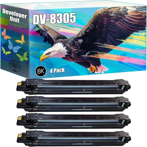 DV-8305 Developer Unit Compatible for Kyocera TASKalfa 3050ci 3051ci 3550ci 3551ci Printers, High Yield 50000 Pages, Bright Colors Clear Printing (1 Pack Yellow) in Saudi Arabia