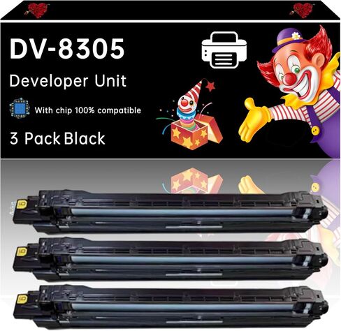 DV-8305 Developer Unit Compatible with Kyocera TASKalfa 3050ci 3051ci 3550ci 3551ci Printers, Enhanced Durability, Ideal for High-Volume Printing (1 Pack Cyan) in Saudi Arabia