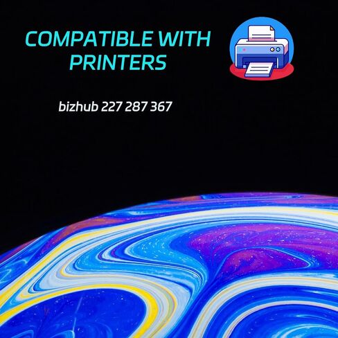 High Yield DV312 Developer Unit Compatible for Konica Minolta bizhub 227 287 367 Printers, Print Clearly (1 Pack Black) in Saudi Arabia