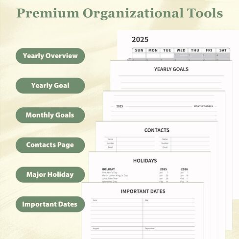 Jun 2025-Dec 2026 Academic Planner, 8.5 x 11 Monthly, Weekly, Daily Planner with Colorful Tabs, 19 Months Calendar Agenda College School Supplies for Student Teacher Organizer(Dark Blue) in Kuwait