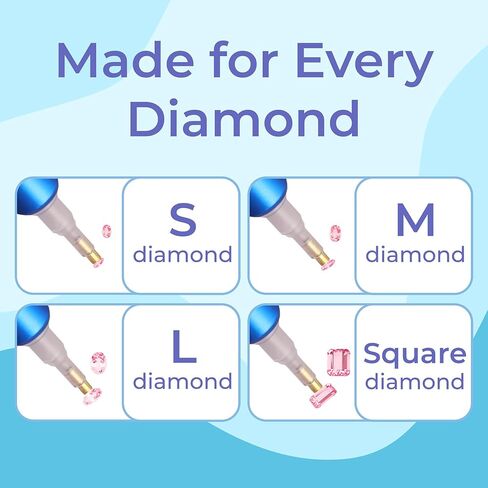 Electric Diamond Painting Pen, Diamond Art Accessories No Wax Needed, E-Painter Vacuum Pen for Diamond Painting with Storage Tray, Diamond Art Pen Tools Kit for Adults, Quiet and Stable (Pink) in Saudi Arabia