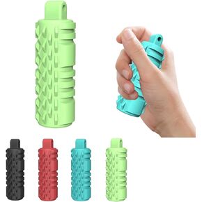 Little Ouchies Fidget, Spiky Grippie Silicone Stim Keychain, Pocket Mini Fidget Toy for Adults, 1pcs Spiky Grippie Stim Keychain for Anxiety Relief Positive, Novelty Gifts for Friends (Cyan)