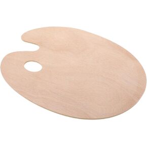 Oil Painting Palette Wooden Painting Accessory Mixing Board for Artists Students Boys and Girls
