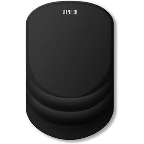 Ergonomic Slope Mouse Pad with Wrist Rest, One Piece Wrist Rest, Non-Slip PU Base, Large Mouse Pad for Pain Relief, for Gaming, Office and Home