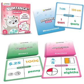 NumTanga SR – Math Matching Game for Money, Fractions & Measurement – Grades 2-5 Learning Tool