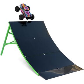 Large RC Ramp for Jumping - 21 inches high! - Ultimate Stunt & Bashing Ramp for 1/12 & 1/16 Scale Remote Control Cars and Trucks - RC Car Ramps for Jumping High, Flips & Tricks