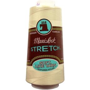American & Efird Maxi-Lock Stretch Serger Cone Thread 2,000yd-Eggshell, Eggshell