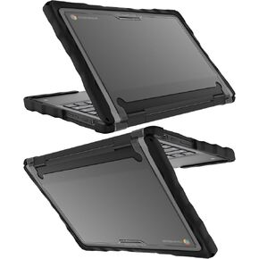 Gumdrop DropTech Laptop Case Fits HP Fortis G1m 11 Chromebook (2-in-1). Designed for Students, Teachers – Drop Tested, Rugged, Shockproof Bumpers for Reliable Device Protection – Black