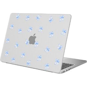 Compatible with MacBook Air 13 inch Case M1 A2337 A2179 A1932 2022 2021 2020 2019 2018 Release, Cute Purple Bow Protective Hard Shell Matte Cover for MacBook Air 13.3 inch