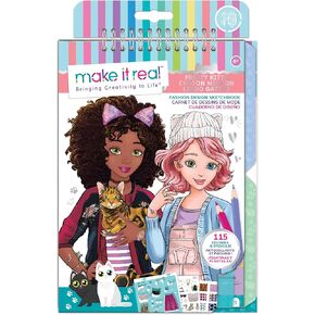 Make It Real Fashion Design Sketchbook: Pretty Kitty