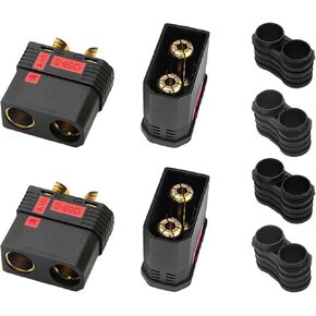 QS8 Connector Male & Female High Current Anti Spark Connector 2Pairs for RC Toys Drone Battery Charger