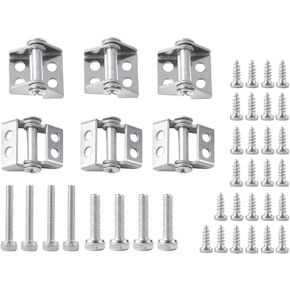 6Pcs RC Trailer Cargo Box Hinge Metal Hinge with Screws for 1/14 Tamiya RC Truck Car