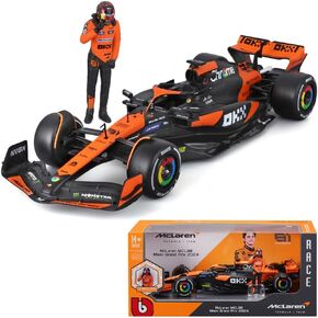 1/24 F1 MCL38 Miami Grand Prix 2024 4# Lando Norris 81# Oscar Piastri Alloy Car Die Cast Model Collection Gift (1/24 MCL38 Miami Doll #4)