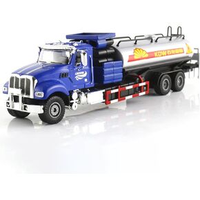 1/50 Scale Diecast Alloy Oil Tanker Truck Model, Miniature Engineering Vehicle, Construction Truck Collection, Realistic Simulation for Collectors & Enthusiasts