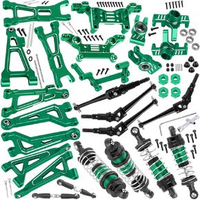 RC Upgrades Part for 1/16 H16BM H16DR H16 MJX 16207 16208 16209 16210 H6V3 M163,Shock Absorbers,Arms,Drive Shaft Axles,Steering,Shock Tower,Links,Steering Block,Caster Block,Navy Blue