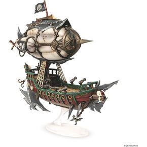 Dungeons & Lasers Deuslair Flying Pirates Airship Miniature - for Use with DND and 5E Compatible RPG Games - Unpainted and Unassembled - for Ages 14 Years and up