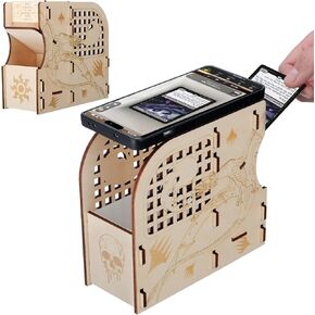 CZYY Card Scanning Stand for MTG - Laser-Cut Wood Scanstand for TCG Cards, Quickly Scan & Price Check with ManaBox Card Scanner App, Perfect Card Scanner Assistant & MTG Accessories