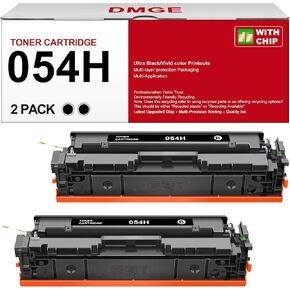 054H Black Toner Cartridge Set 2 Black - High Yield Replacement for Canon 054 054H CRG054H, Compatible with Color ImageCLASS MF644Cdw MF642Cdw LBP622Cdw MF641Cw MF644 MF642 Printer (2 Pack)