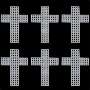 XGNG 12pcs Plastic Cross Mesh Sheets Canvas Embroidery Crafts Bookmarks Placemats DIY Handmade Woven Mesh Sheets