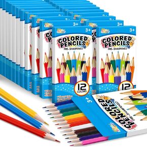 SpringFlower Colored Pencils Bulk, 36 Pack Pre-Sharpened Coloring Pencils For Kids, 432 Count Colored Pencil for Kids Teachers Classroom Essential, School Supplies for Teacher, Back to School Supplies