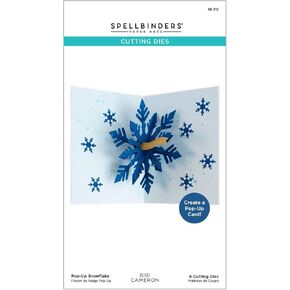 Spellbinders Pop-Up Snowflake Etched Dies, Metal