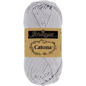 Scheepjes Catona Yarn - 50g in Color 074 Mercury - Ideal for Knitting and Crocheting