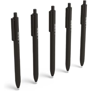 TRU RED Staples Retractable Quick Dry Gel Pens, Medium Point, 0.7mm, Black, 15/Carton (TR54494-CCVS)