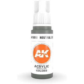 AK Interactive 3rd Gen Acrylic Neutral Grey 17ml