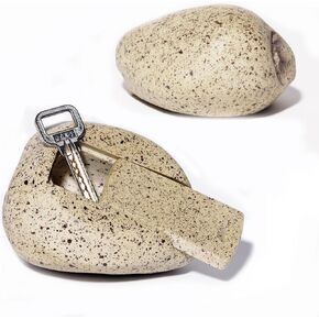 Fake Rock Key Hider Decoration, Hide Key Outdoor Waterproof Fake Hide Rock Hiders, Authentic Appearance For Outdoor Garden or Yard