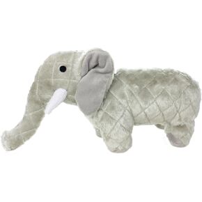 MIGHTY- Safari Elephant - Squeaker-Multiple Layers. Made Durable, Strong & Tough. Interactive Play Dog Toy (Tug, Toss & Fetch). Machine Washable & Floats