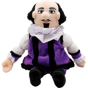 The Unemployed Philosophers Guild William Shakespeare Doll - 12" Soft Stuffed Plush Little Thinker