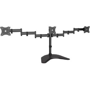 ARTICULATED FREESTANDING FULL-MOTION TRIPLE MONITOR DESK STAND - 13INCH-27INCH