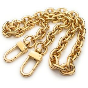 NEXT FASHION Purse Chain Gold Replacement Strap Round (10mm) Shoulder Bag Chains 8" - 48"