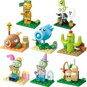 JHESAO Plants and Zombies Toys Action Figures Puzzles PVZ Toys Set 1 2 Series Great Gifts for Kids and Fans,Birthday and Christmas Party New