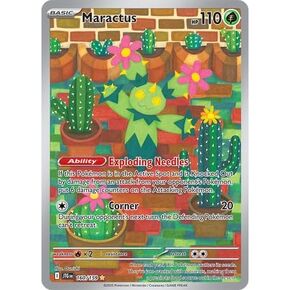 Pokemon - Maractus 160/159 – Journey Together – Illustration Rare – Foil Single Card