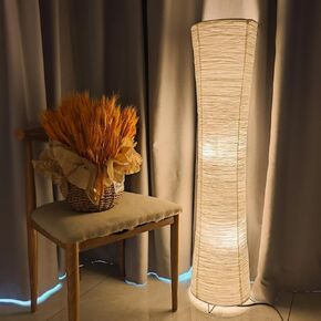 YY YEARCHY Floor Lamp Paper Lamp Standing Lamps with Rice Paper Shade for Bedroom Livingroom