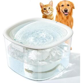 Dog Water Fountain for Medium Large Dogs, 10L/338oz Automatic Cat Water Fountain with Multi-Filtration & Deeper Drinking Area, Ultra-Quiet Dog Water Bowl Dispenser, Great for Multi-Pet Home