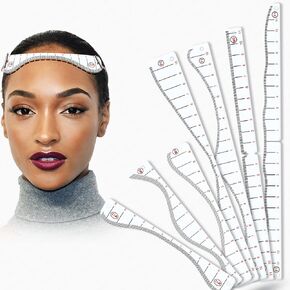 Scalp Hairline Drawing Ruler Stencil for Micropigmentation – Multiple Styles for Men & Women Hairline Design – Precision Tool for SMP & Permanent Makeup Artists (1 Pack of Scalp Hairline Ruler)