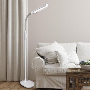 OttLite WingShade LED Floor Lamp with 3 Color Temperatures, ClearSun LED Technology, Floor Lamps for Living Room, Reading Light, Standing Lamp, Floor Lamp for Bedroom, Flexible & Adjustable Tall Lamp