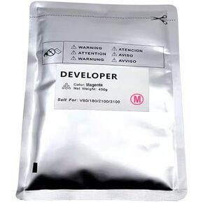 450g Developer Powder for Versa Series Printers V80 V180 V2100 V3100 in Color BK C M Y(New 450g-Black)