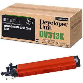 DV313 Developer Unit Replacement Compatible for Konica Minolta DV-313 for Bizhub 308 368 C258 C308 C368 Printer (1 Pack Cyan)
