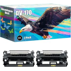 DV-170 Developer Unit Compatible for Kyocera ECOSYS M2035dn M2535dn FS-1035MFP FS-1135MFP Printers, High Yield 50000 Pages, Bright Colors Clear Printing (4 Pack Black)