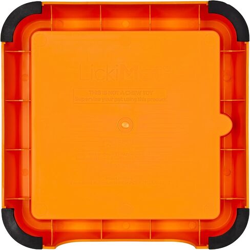 LickiMat Mini Keeper. Designed to Enhance LickiMat Experience and Extend LickiMat into Full Feeder for Small Dogs. (Orange) in Saudi Arabia