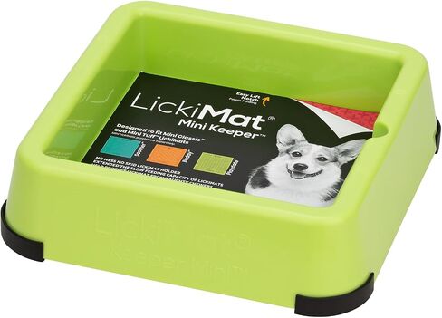 LickiMat Mini Keeper. Designed to Enhance LickiMat Experience and Extend LickiMat into Full Feeder for Small Dogs. (Orange) in Saudi Arabia