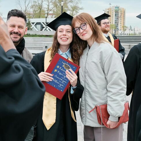 Cute Graduation Card for Him Her, Funny Graduation Card Gift for Graduate, Congratulations on Grad Card Gift, Behind You Before You Around You Within You Card in Kuwait