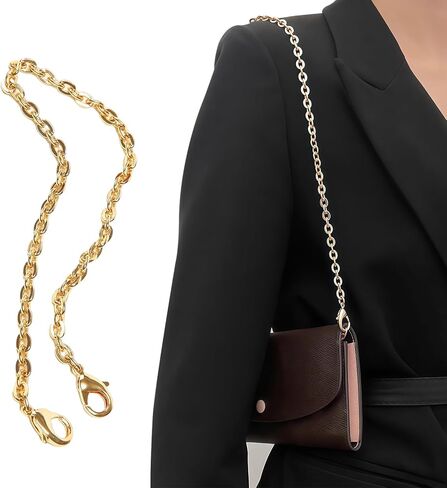 Bag Chain Strap for Handbag Replacement,Gold Purse Chain Accessories Shoulder Straps Crossbody in Saudi Arabia