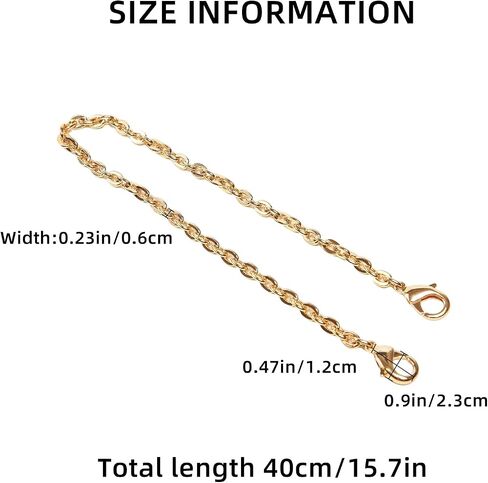 Bag Chain Strap for Handbag Replacement,Gold Purse Chain Accessories Shoulder Straps Crossbody in Saudi Arabia
