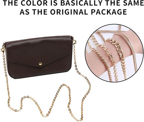 Bag Chain Strap for Handbag Replacement,Gold Purse Chain Accessories Shoulder Straps Crossbody in Saudi Arabia