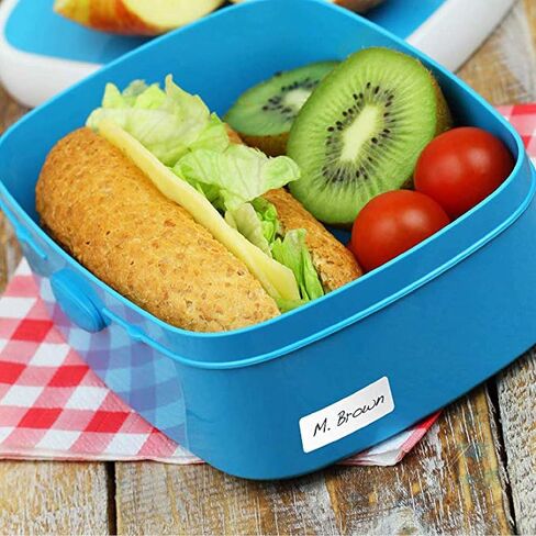 ملصقات ملابس Ez Kids + قلم تحديد دائم | لاصق ذاتي بدون كي للكتابة | عظيم للأطفال والكبار | آمنة للاستخدام في الغسالة والمجفف | المعسكر، الرعاية التمريضية، التنظيم، جميع الأغراض | 1 ورقة 60 ملصقات فارغة in Kuwait